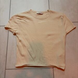 Aritzia Babaton Women's Cream Crop top